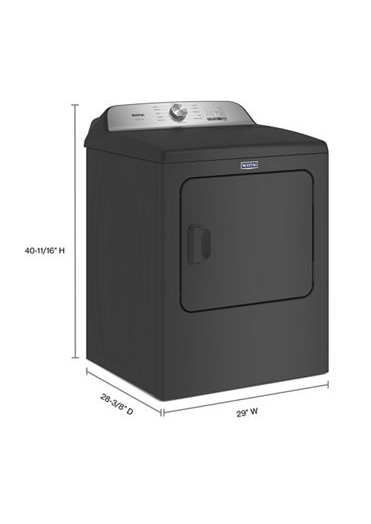 Maytag 7.0 cu. ft. Vented Pet Pro Electric Dryer in Volcano Black 1
