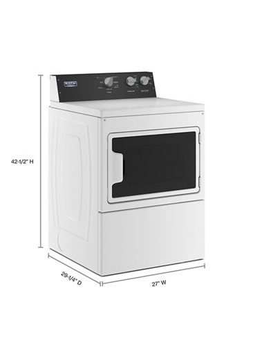 Maytag Maytag MEDP586KW 27 Inch Electric Dryer with 7.4 cu. ft. Capacity 1