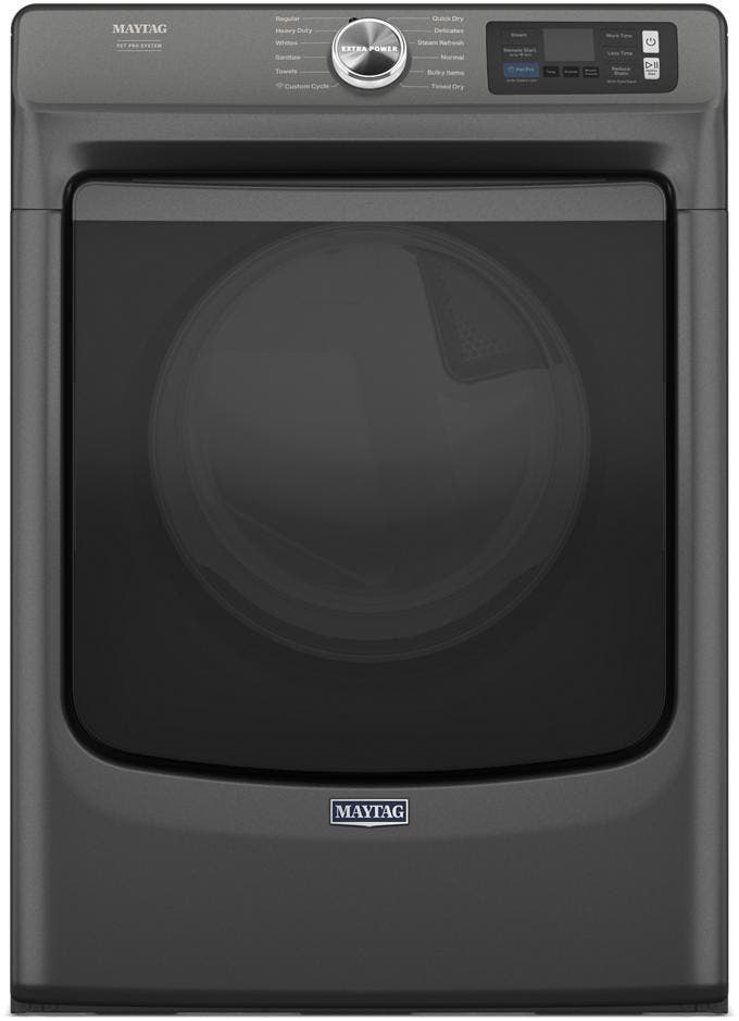 Maytag Maytag 7.4 cu. ft. Smart Pet Pro Front Load Gas Dryer with Steam (Volcano Black) 0