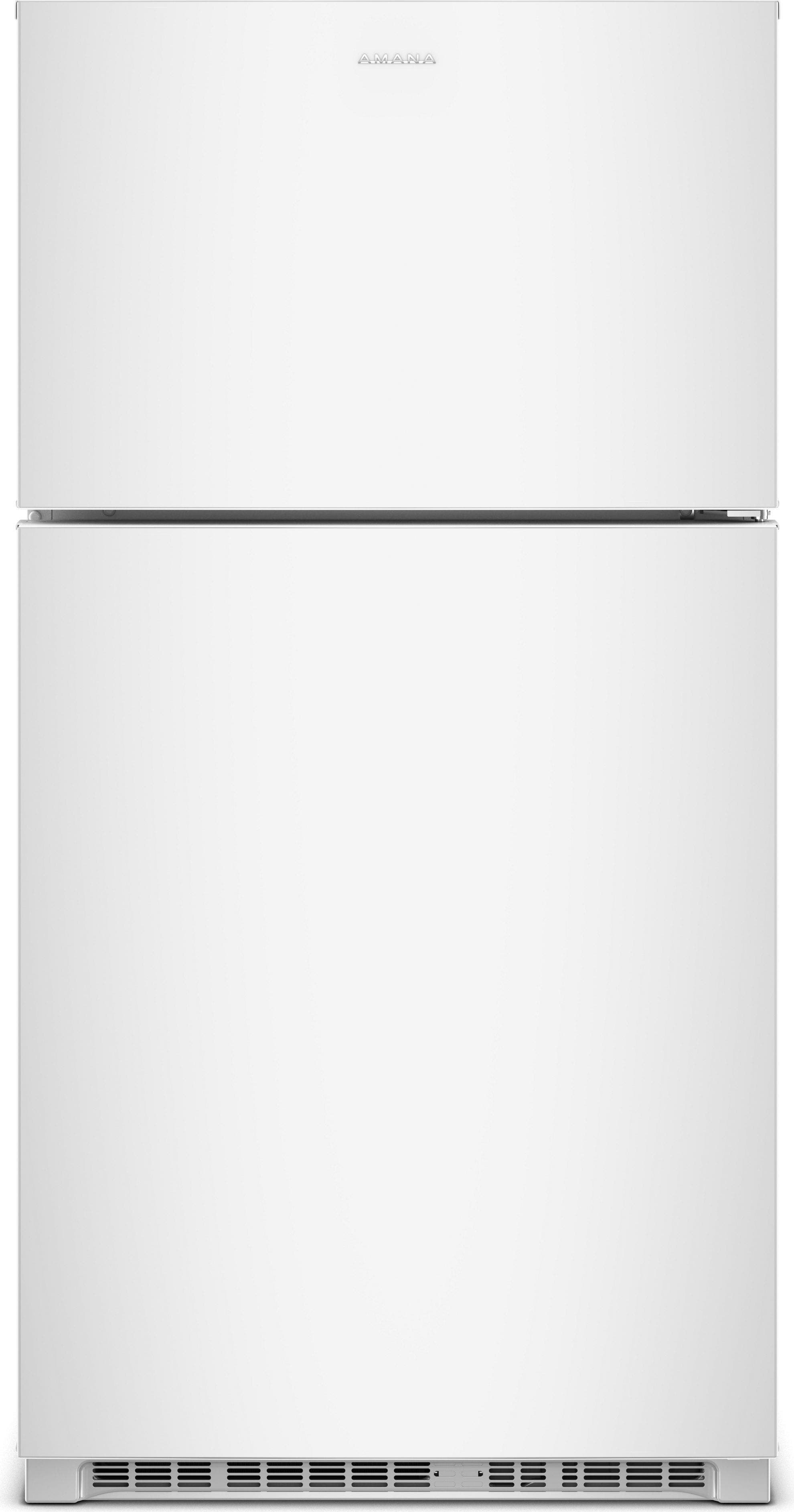 Amana 33-Inch Wide Top-Freezer Refrigerator with Dual Crisper Drawers—21 Cu. Ft. (White) 0