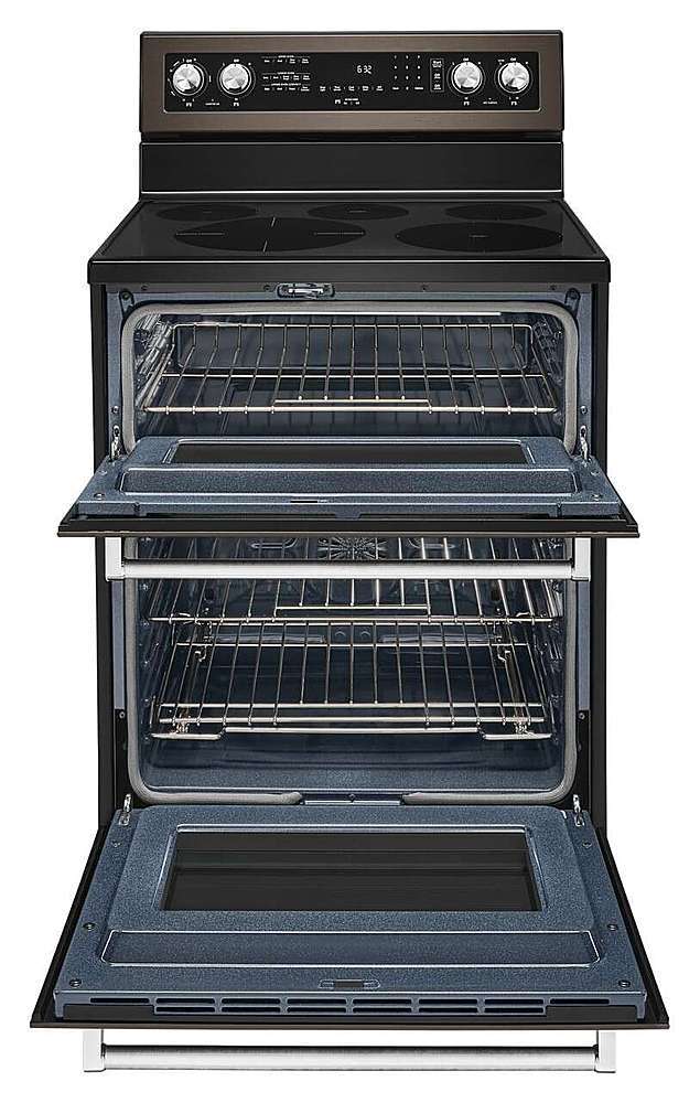 KitchenAid KitchenAid 30 in. Wide 4-Element 6.7 cu. ft. Self-Cleaning Freestanding Double-Oven Electric Convection Range 0