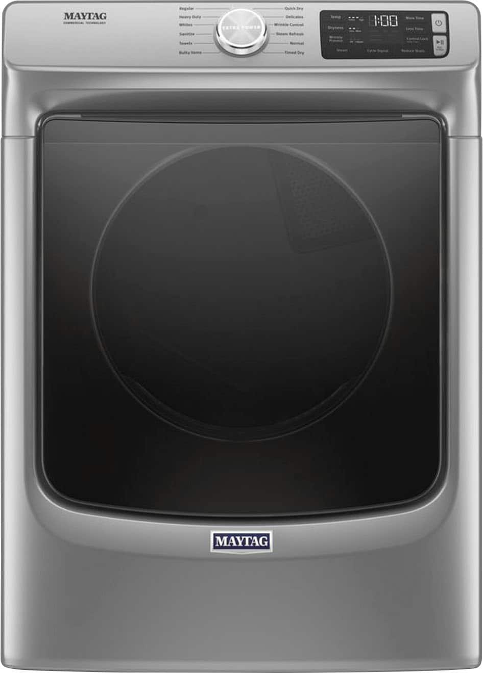 Whirlpool Maytag 7.3 cu. ft. Front Load Gas Dryer with Steam-Enhanced Cycles, Extra Power & Quick Dry Cycle (MGD6630HW)