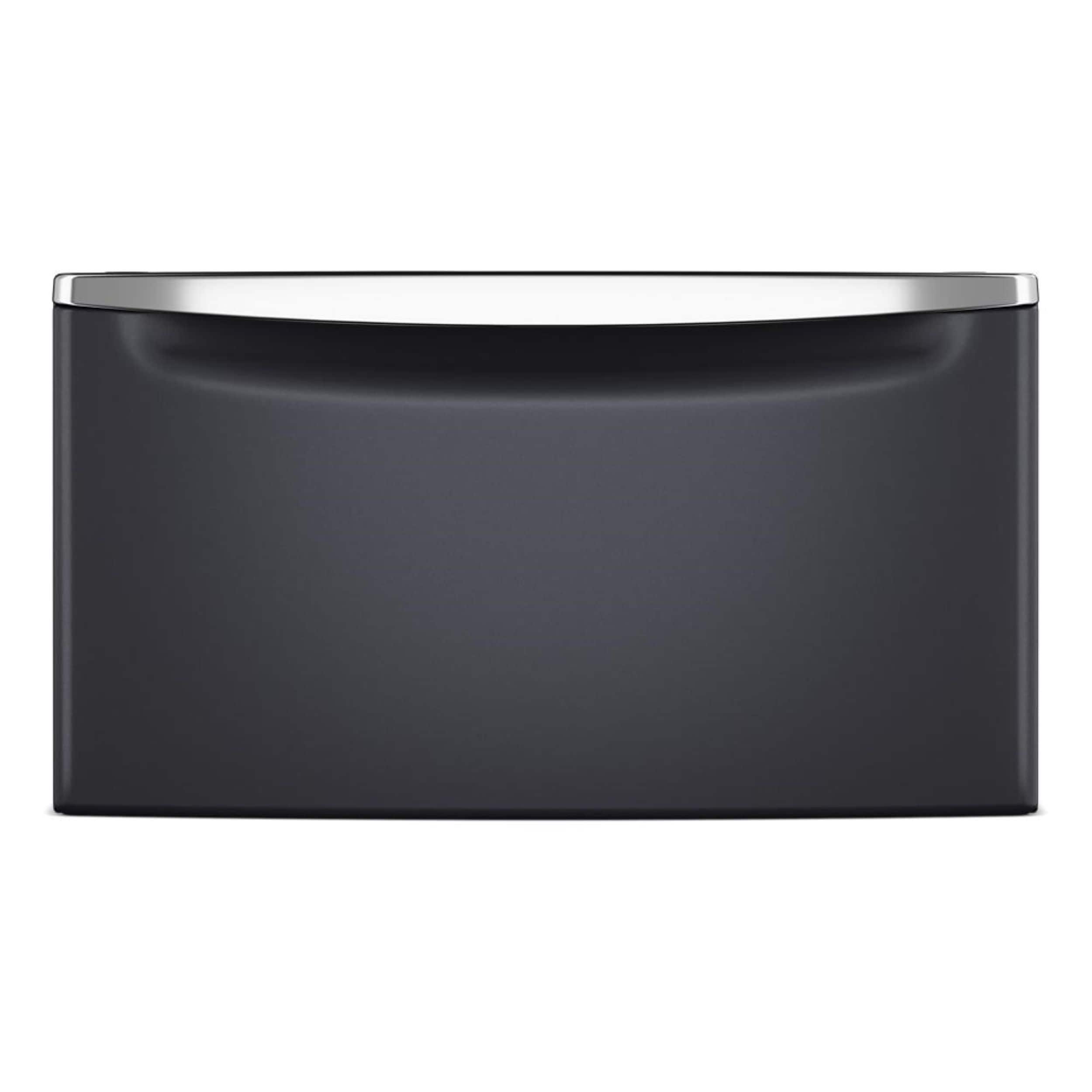 Maytag 27 in. Laundry Pedestal with Storage Drawer (Midnight Steel) 0