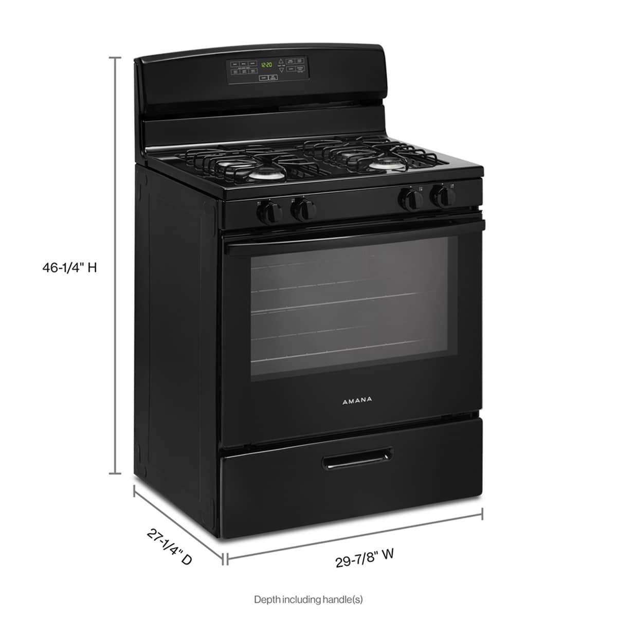 Amana Amana 30 in. 4-Burner Freestanding Gas Range with Bake Assist Temps 0