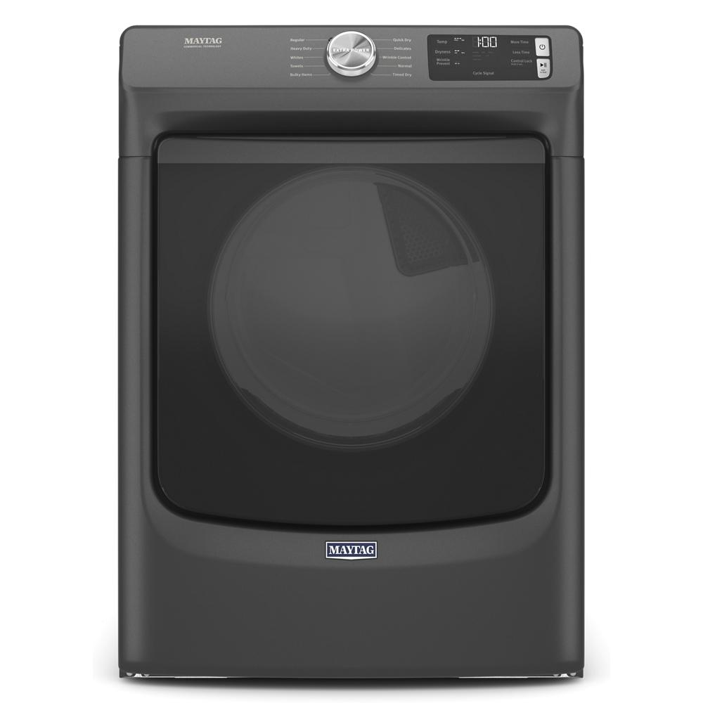 Maytag Maytag 7.3 cu. ft. Stackable Front Load Gas Dryer with Extra Power and Quick Dry Cycle (Volcano Black) 0