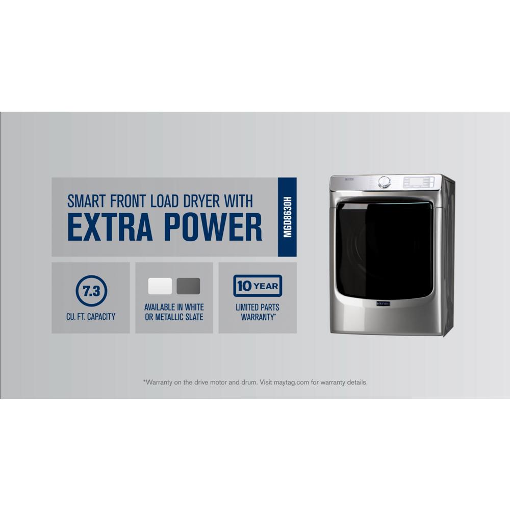 Maytag Maytag Smart Front Load Gas Dryer with Extra Power and Advanced Moisture Sensing Plus - 7.3 cu. ft. 3