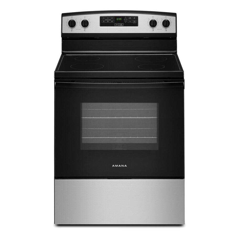 Amana Amana 30 in. Wide 4-Element 4.8 cu. ft. Freestanding Electric Range with Extra-Large Oven Window 0
