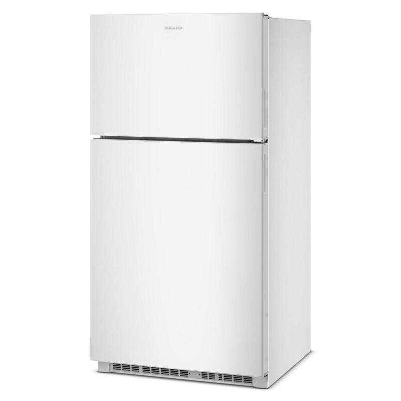 Amana 33-Inch Wide Top-Freezer Refrigerator with Dual Crisper Drawers—21 Cu. Ft. (White) 1