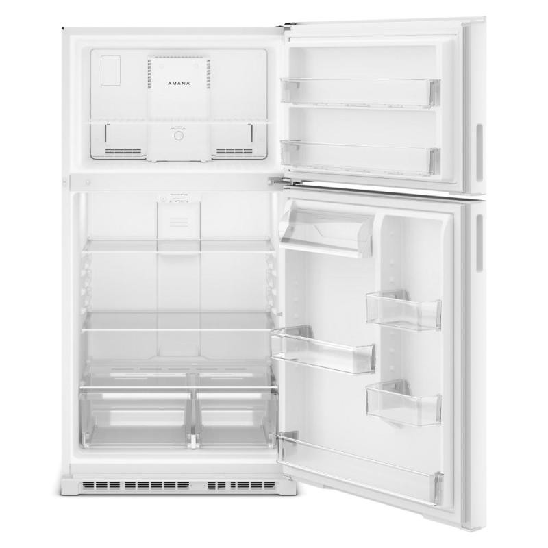 Amana 33-Inch Wide Top-Freezer Refrigerator with Dual Crisper Drawers—21 Cu. Ft. (White) 2