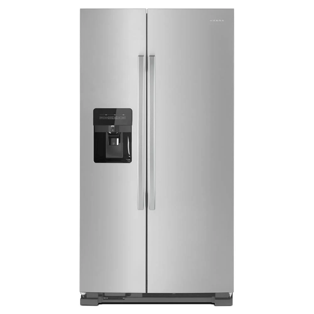 AMANA 21.4 cu. ft. Side-by-Side Refrigerator with Dual Pad External Ice & Water Dispenser 0