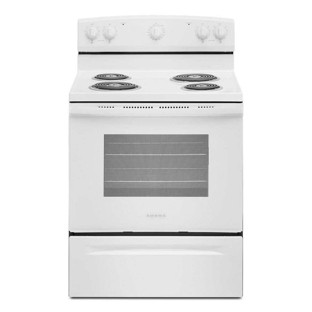 Amana Amana 30 in. 4 Elements Freestanding Electric Range with Extra-Large Oven Window