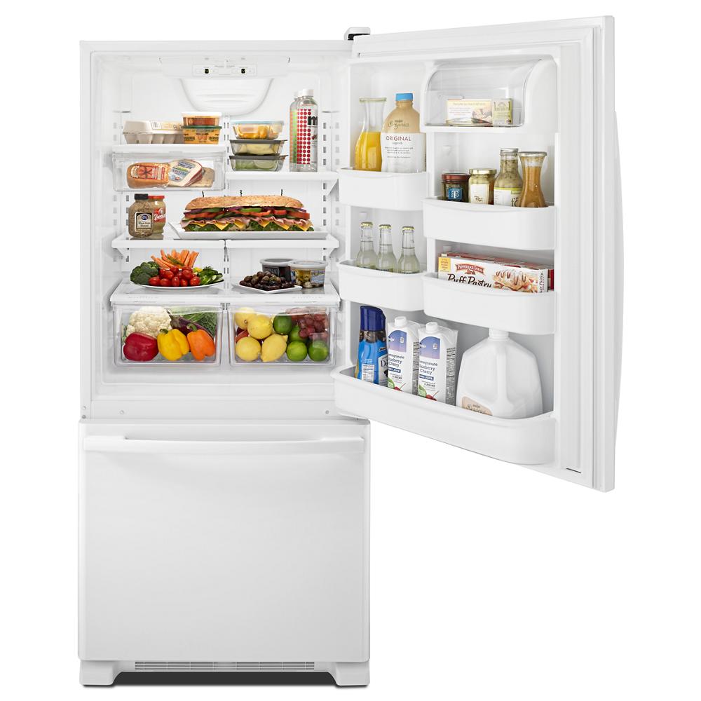Amana Amana 18 cu. ft. Bottom-Freezer Refrigerator with EasyFreezer™ Pull-Out Drawer (White) 2