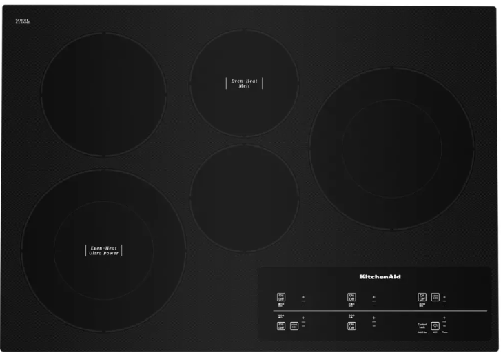 KitchenAid KitchenAid 30-inch Electric Cooktop with 5 Elements and Touch-Activated Controls 1