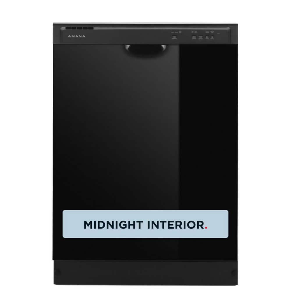Amana Amana 24 inch Built-In Tub Dishwasher with Midnight Interior (Black) ADFS2524RB 0