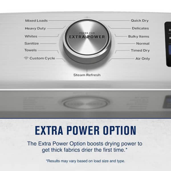 Maytag Maytag 7.4 cu. ft. Smart Top Load Gas Dryer with Pet Pro Option and Extra Power (Classic Silver) 3
