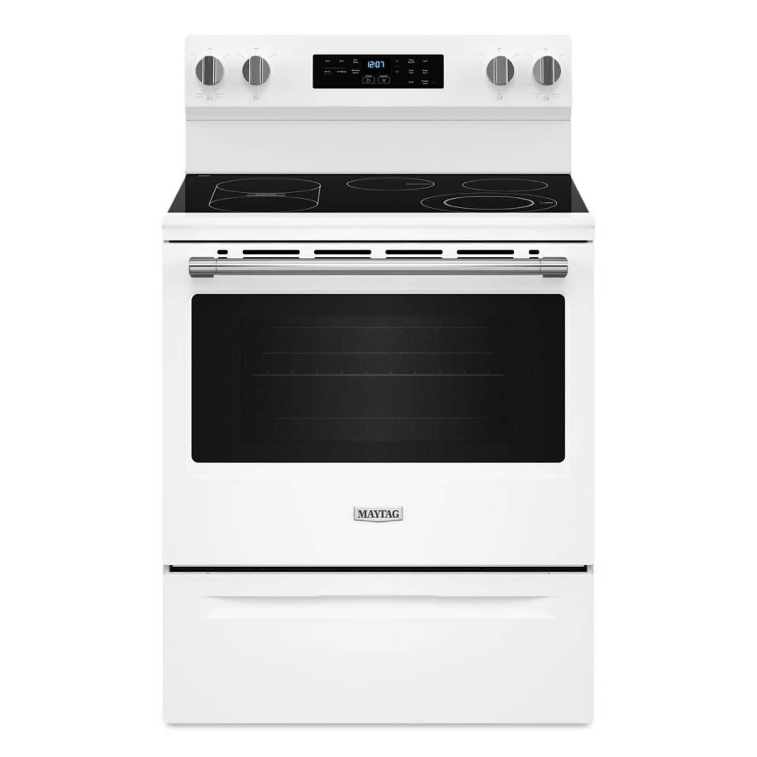 Maytag Maytag 30 in. Wide 5-Element 5.3 cu. ft. Electric Range with No Preheat Air Fry and Air Baking (MFES6030RW)