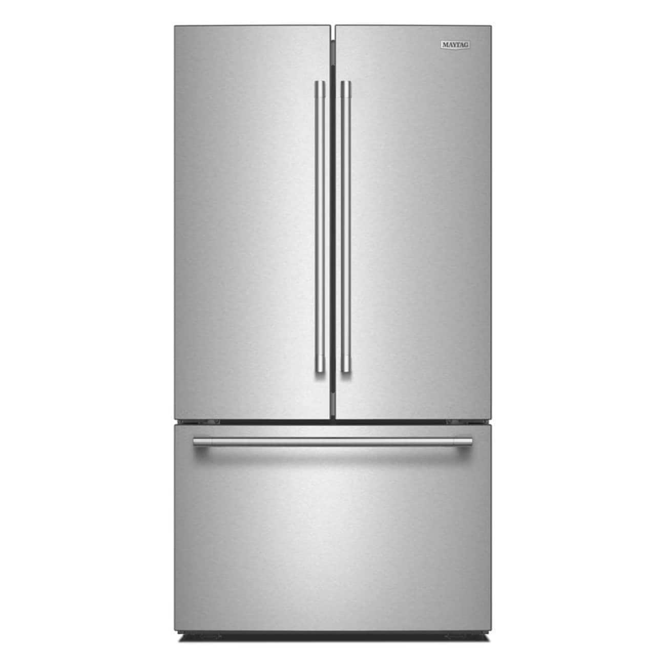 Maytag Maytag 31 Cu. Ft. XL Capacity French Door Bottom Mount Refrigerator with Ice + Water (Fingerprint-Resistant Stainless Finish) 1