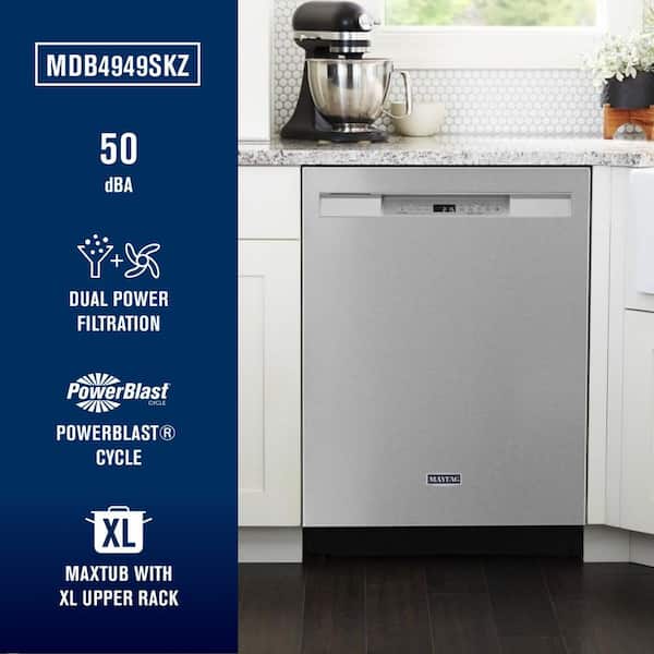 Maytag Maytag 24" Front Control Built-In Dishwasher with Dual Power Filtration and PowerBlast® Cycle (50 dBA) 2