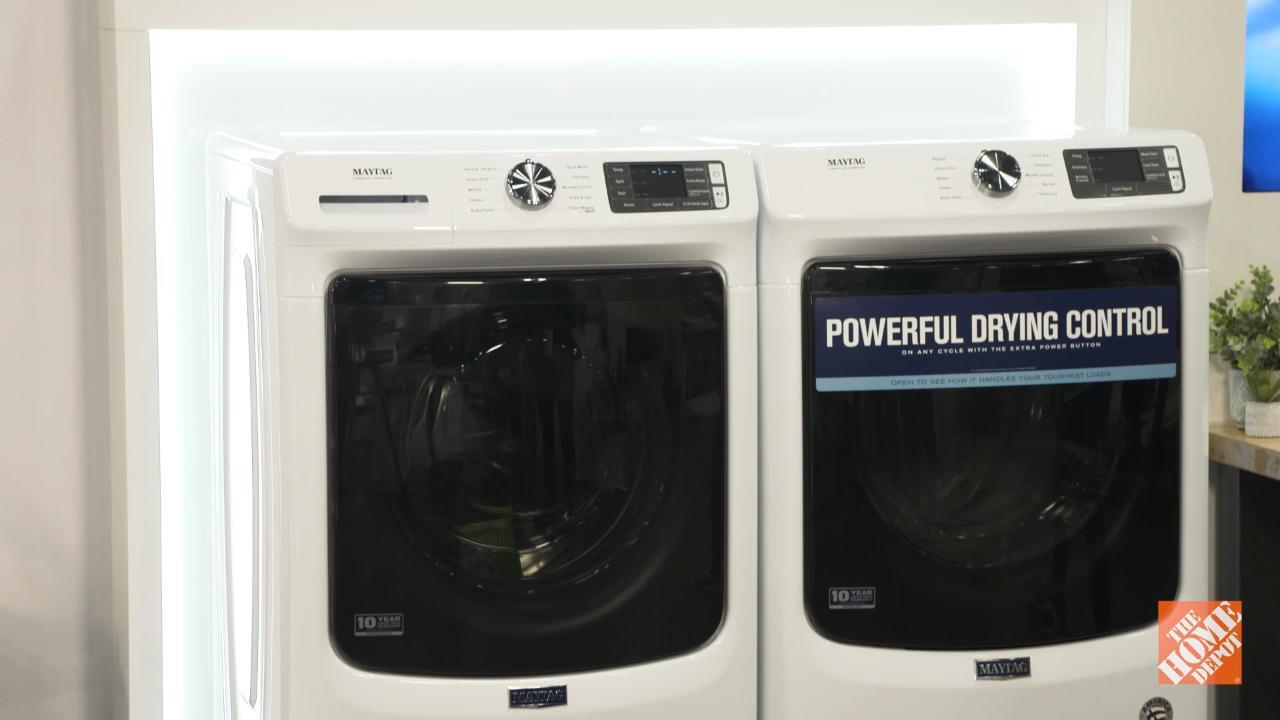 Maytag Maytag 7.3 cu. ft. Stackable Gas Dryer with Extra Power Button - White (ENERGY STAR) 0