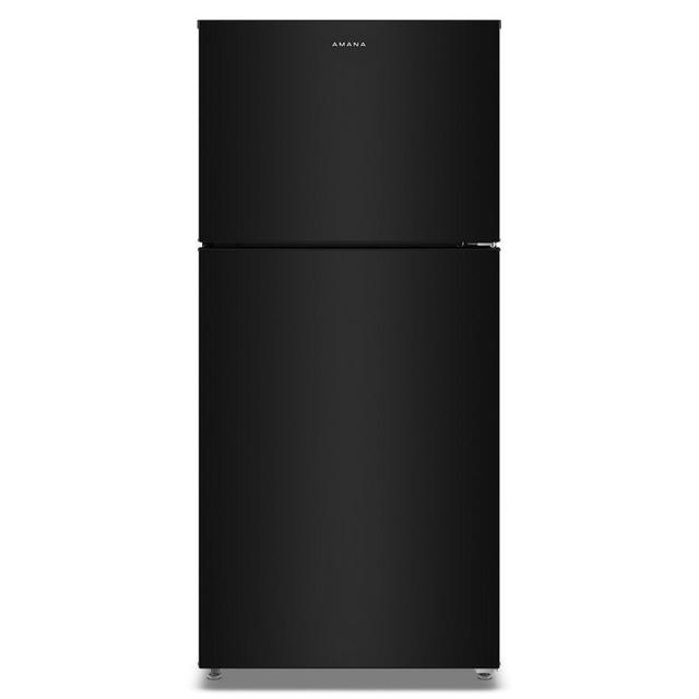 AMANA Amana 30 in. 19 cu. ft. Garage Ready Top-Freezer Refrigerator (Black) with Dual Crisper Drawers
