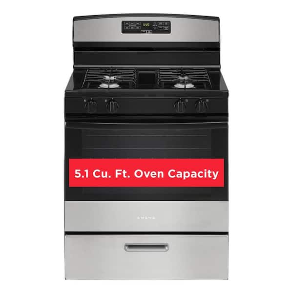 Amana Amana 30 in. 4-Burners Freestanding Gas Range with Bake Assist Temps