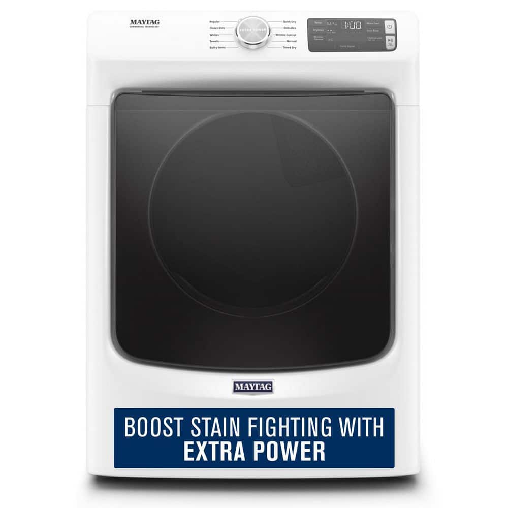 Maytag Maytag 7.3 cu. ft. Stackable Gas Dryer with Extra Power Button - White (ENERGY STAR) 1